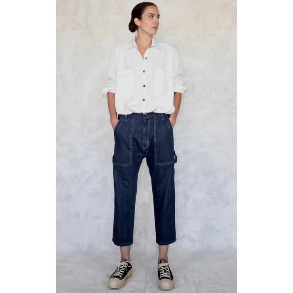FLORA ANIMALIA Sz 0 XS Denim Makers Pants Jeans Crop